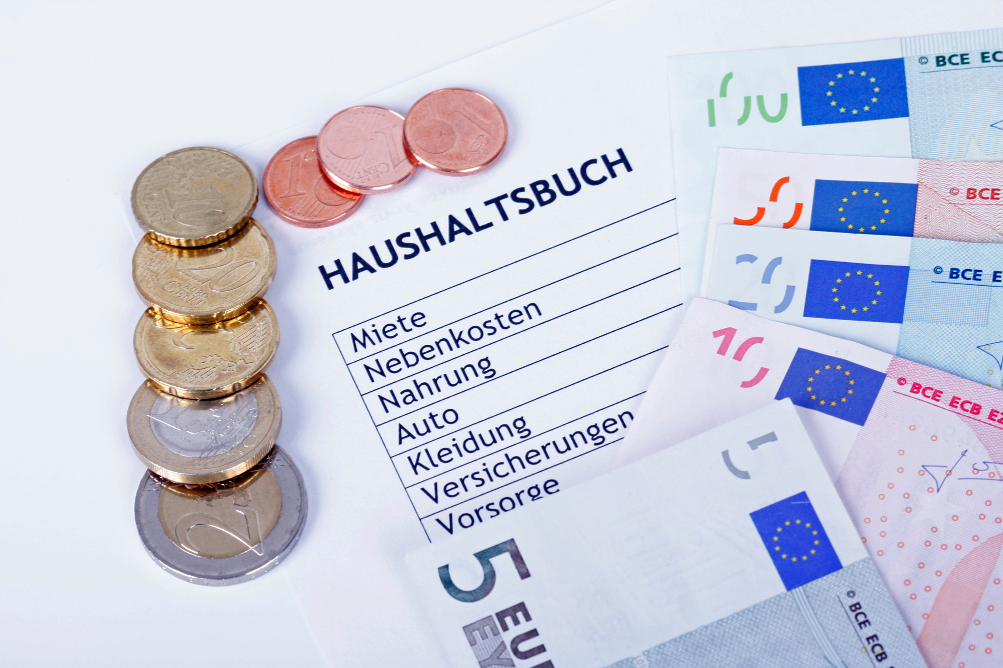 Haushaltsbuch - gute Übersicht über Einnahmen und Ausgaben